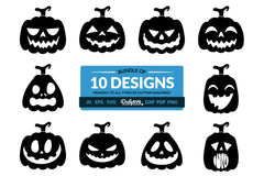 Halloween Pumpkin Clipart Daily SVG Bundles - CraftNest - Digital Crafting and Art