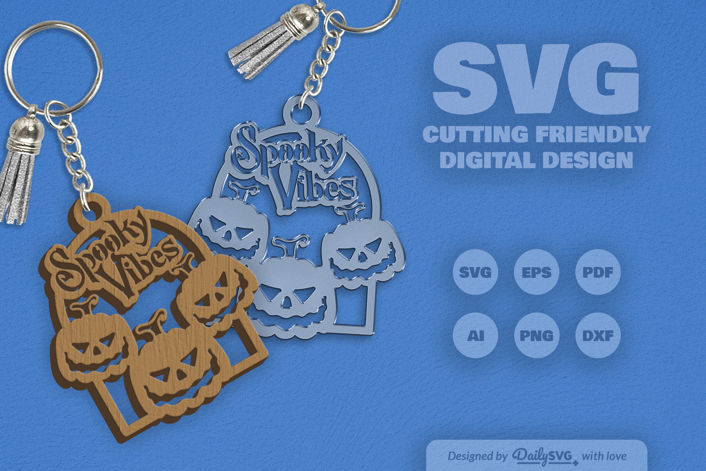 Spooky Vibes Halloween Pumpkin SVG Bundle 1