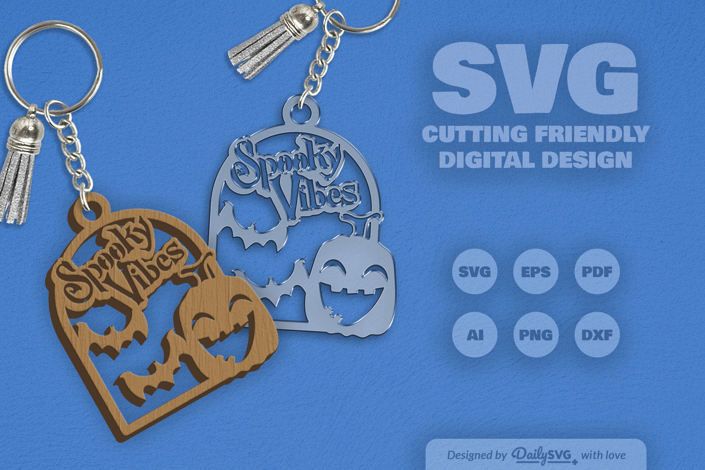 Spooky Vibes Halloween Pumpkin SVG Bundle 4