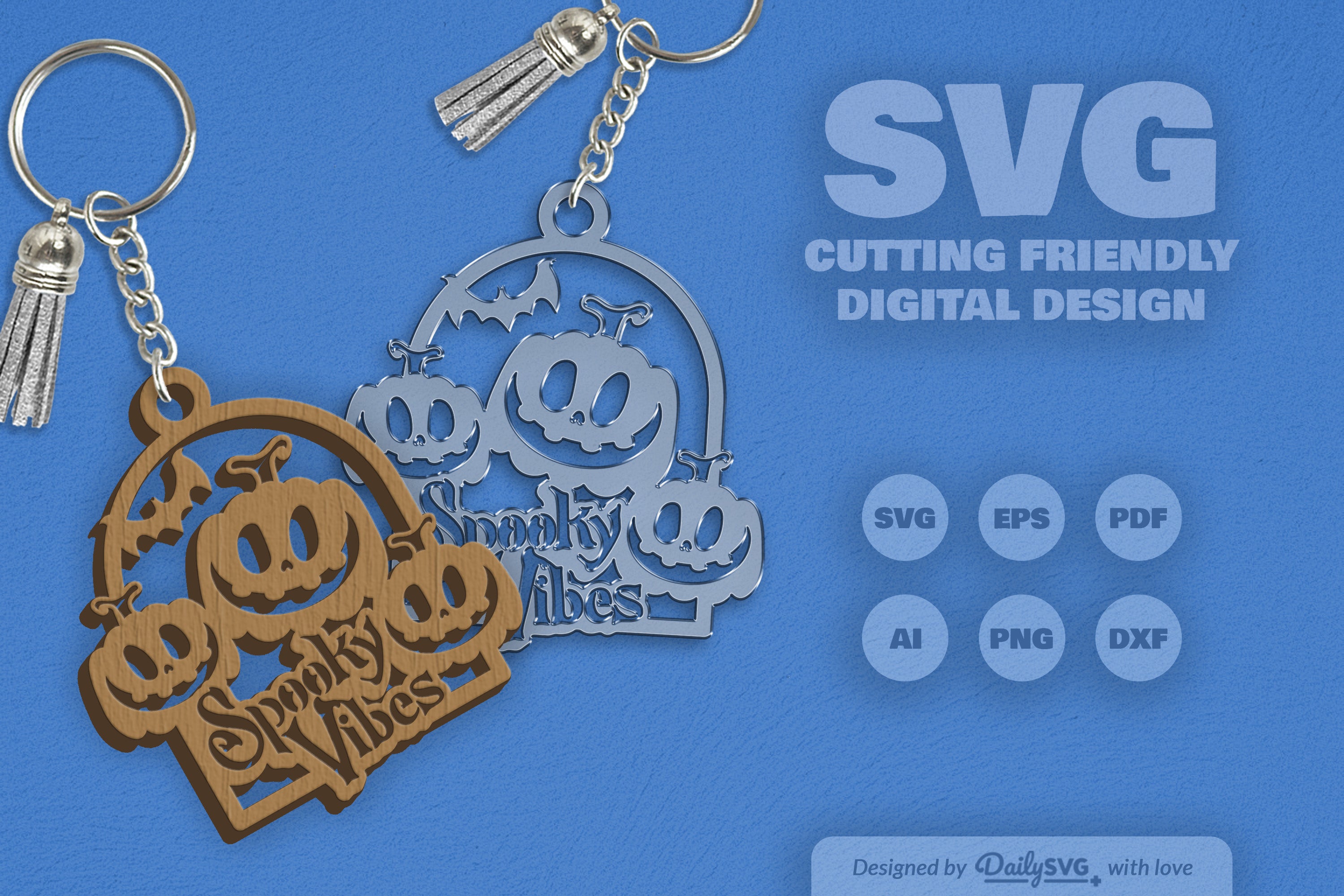 Spooky Vibes Halloween Pumpkin SVG Bundle 7