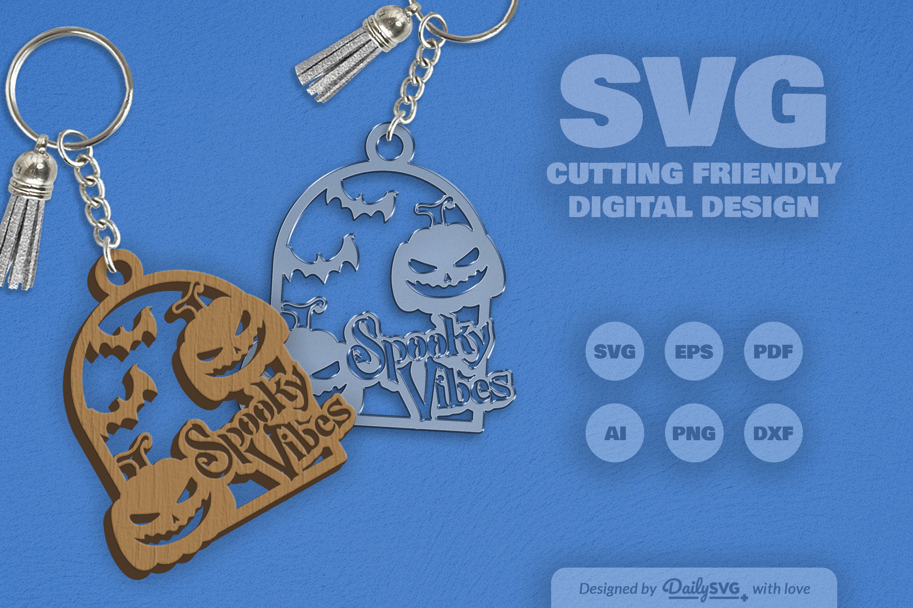 Spooky Vibes Halloween Pumpkin SVG Bundle 5