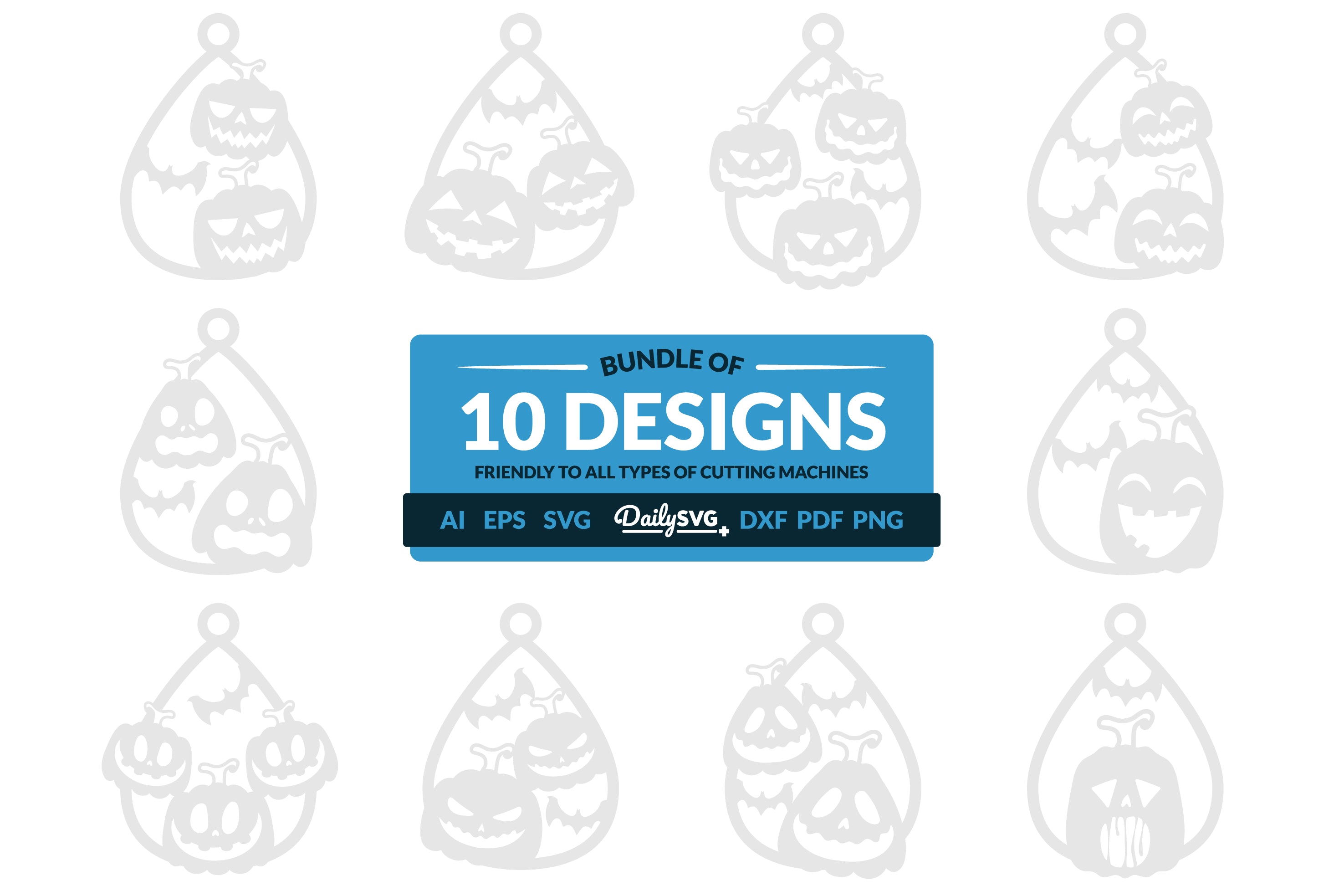 Halloween Pumpkin Tear Drop Keychain Clipart