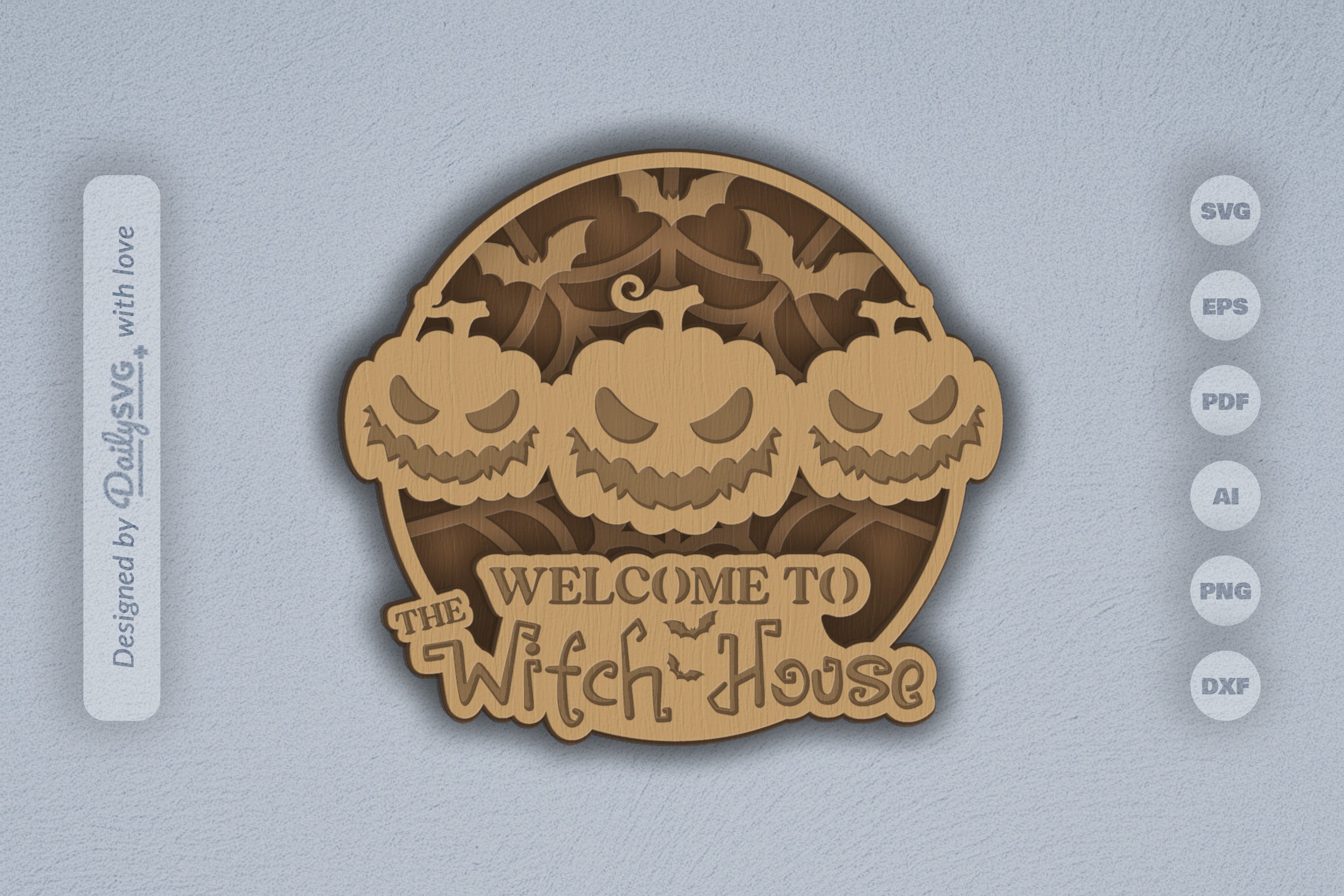 Halloween Pumpkins Laser Cut 3D SVG Bundle