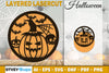 Halloween Round Layered Lasercut SVG Bundle