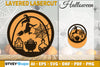 Halloween Round Layered Lasercut SVG Bundle