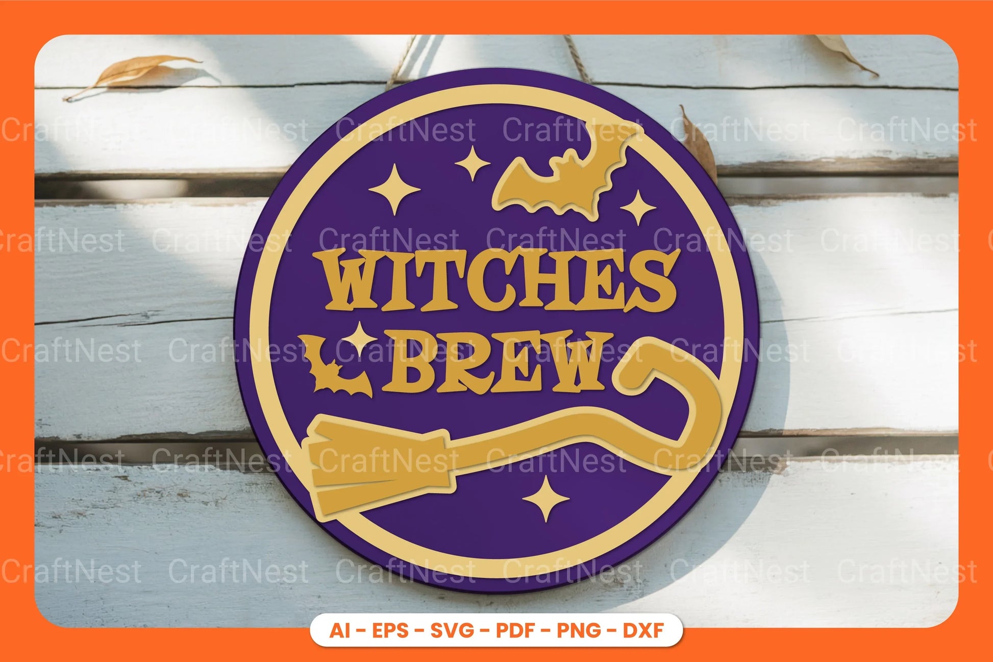 Halloween Round Sign Lasercut SVG Bundle Clipart - CraftNest - Digital Crafting and Art