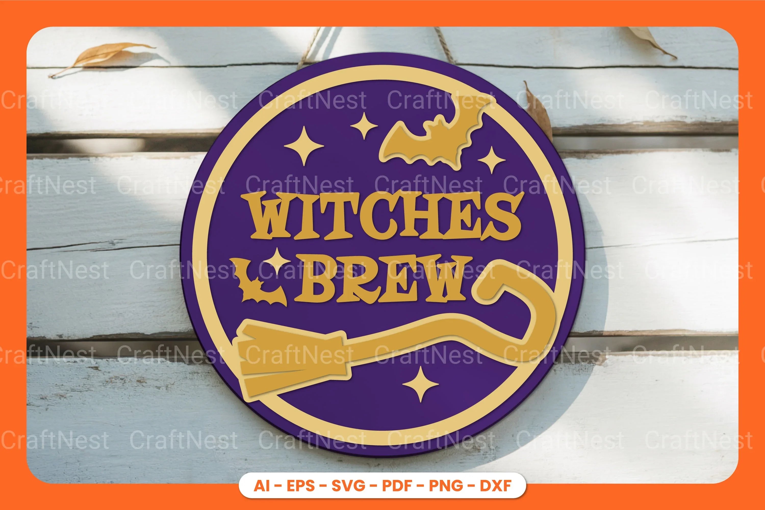 Halloween Round Sign Lasercut SVG Bundle Clipart - CraftNest - Digital Crafting and Art