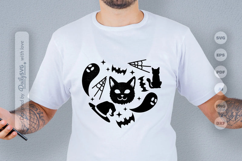 Halloween SVG Bundle 00383: Spooky Essentials - CraftNest - Digital Crafting and Art