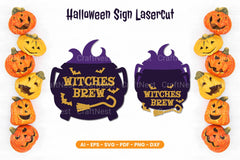 Halloween Sign Lasercut SVG Bundle - CraftNest - Digital Crafting and Art
