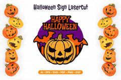 Halloween Sign Lasercut SVG Bundle - Clipart Bundle - CraftNest - Digital Crafting and Art