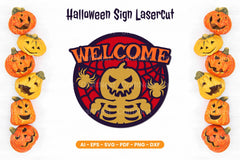 Halloween Sign Lasercut SVG Bundle - CraftNest - Digital Crafting and Art