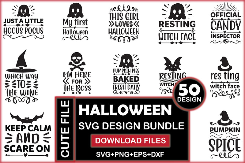 Halloween SVG Bundle 6 - CraftNest - Digital Crafting and Art