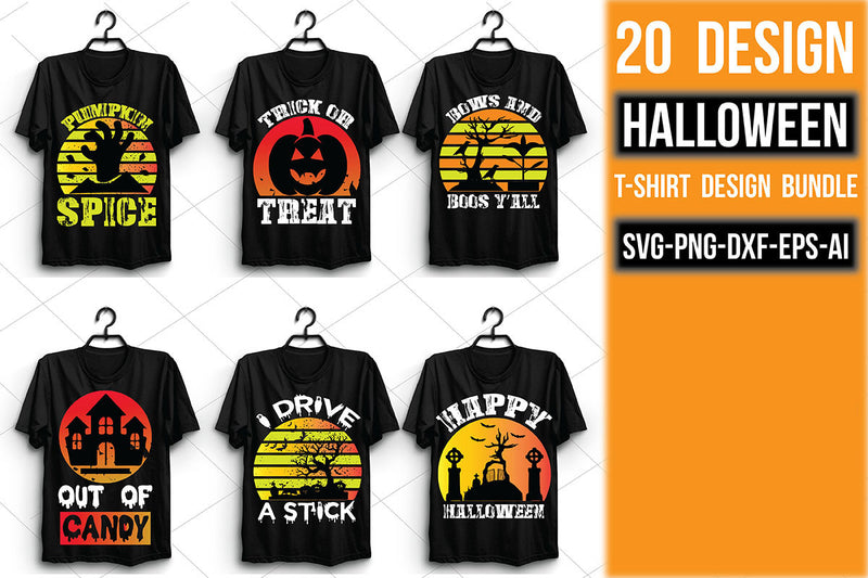 Halloween T Shirt Bundle 7 - CraftNest - Digital Crafting and Art