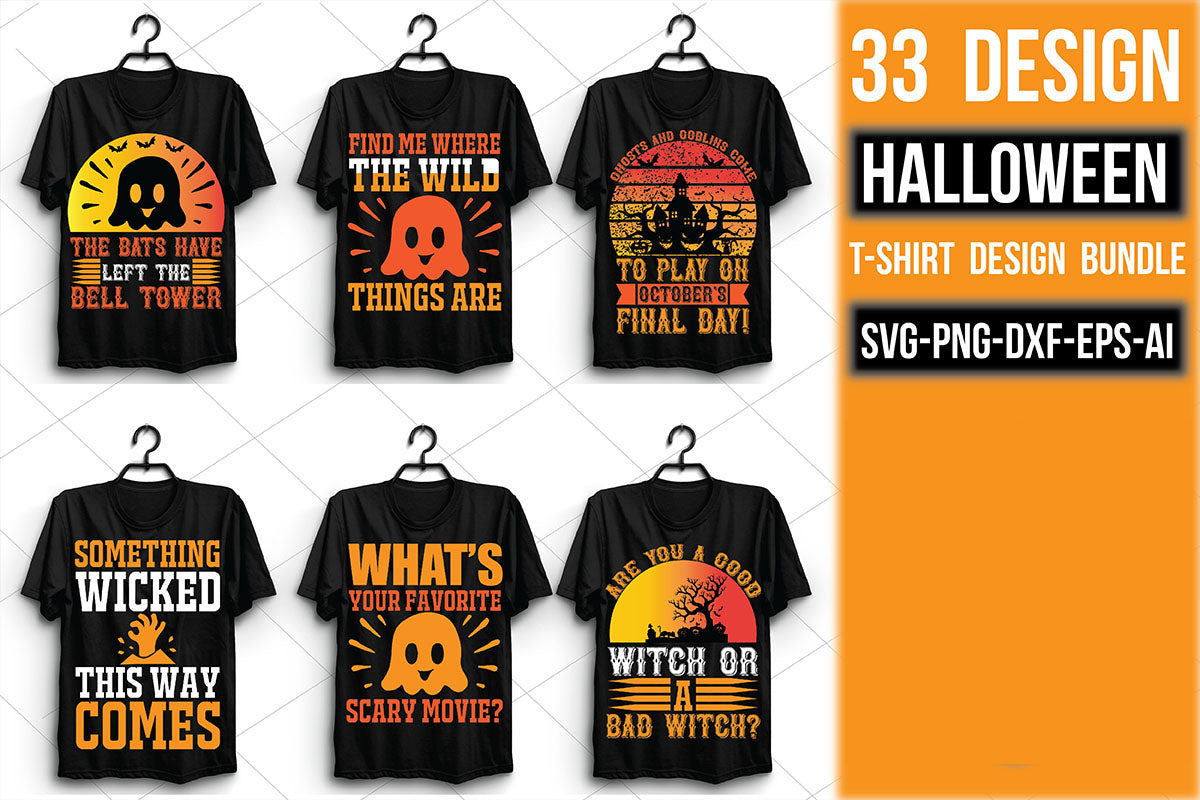 Halloween T Shirt Bundle 8 - CraftNest - Digital Crafting and Art