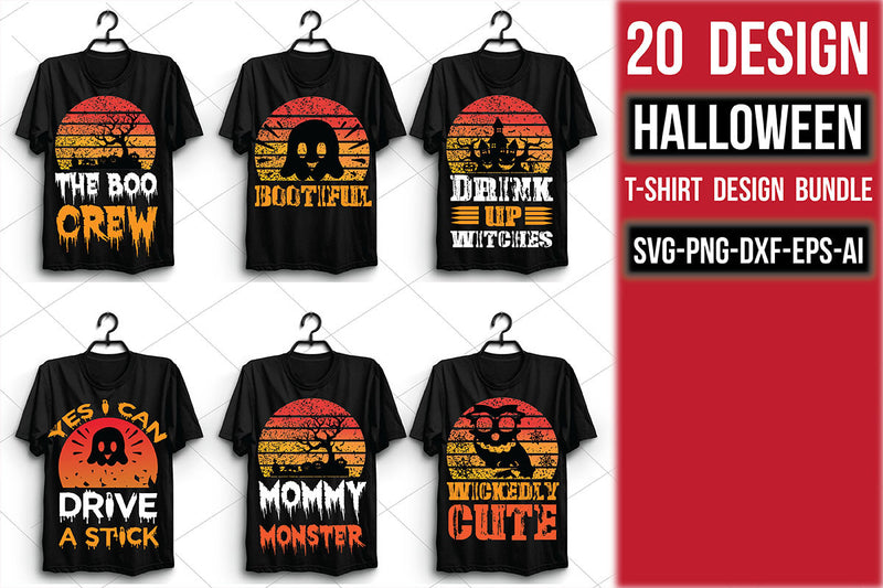 Halloween T Shirt Bundle 10 - CraftNest - Digital Crafting and Art