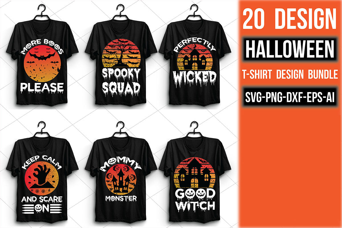 Halloween T Shirt Bundle 9 - CraftNest - Digital Crafting and Art