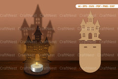 Halloween Tealight Candle Holder Laser Cut SVG Bundle - CraftNest - Digital Crafting and Art