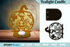 Halloween Tealight Candle Holder SVG Bundle