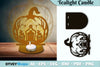 Halloween Tealight Candle Holder SVG Bundle