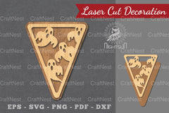 Halloween Triangle Laser Cut Decoration Bundle - CraftNest - Digital Crafting and Art