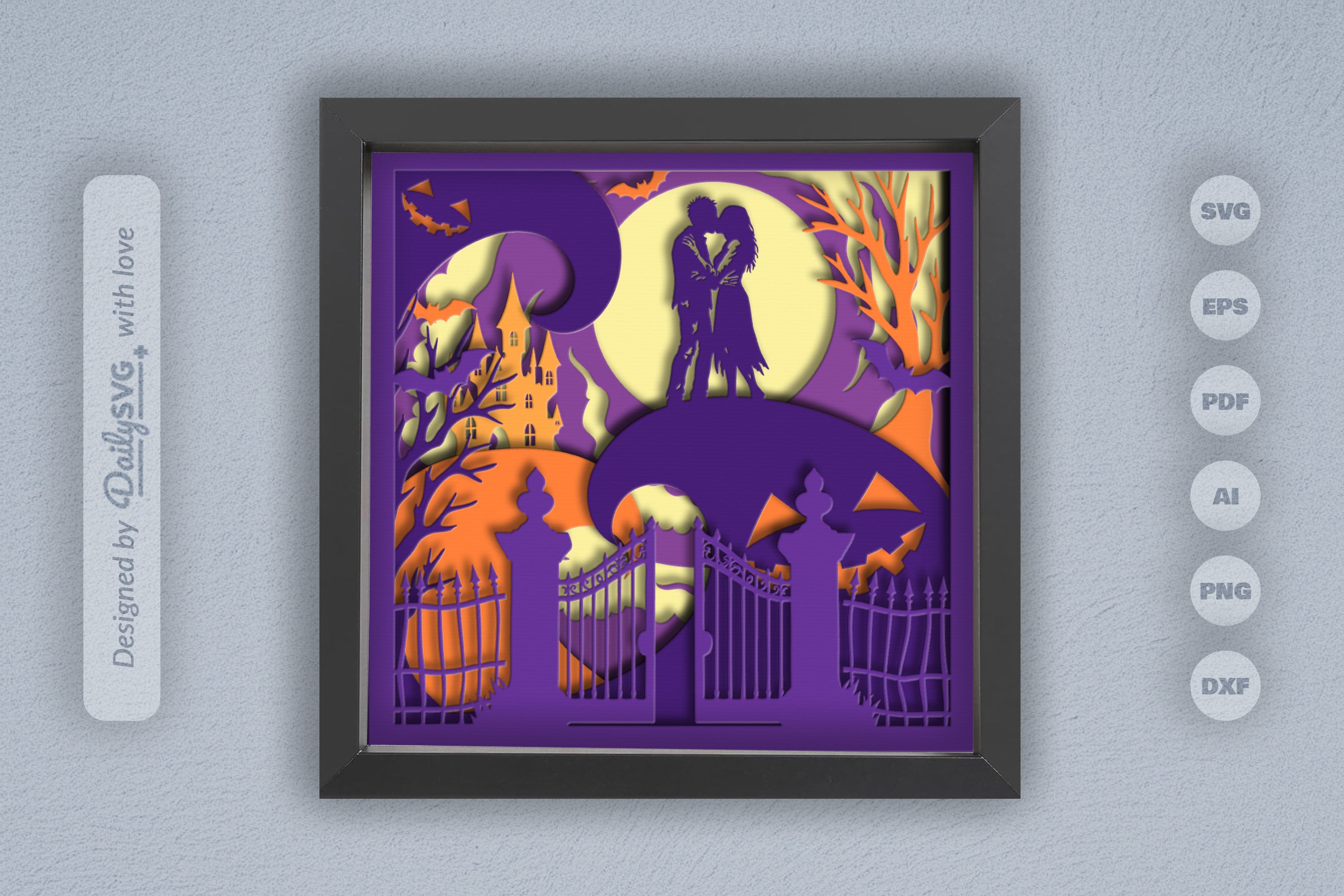 Spooky Halloween Undead Couple SVG Bundle