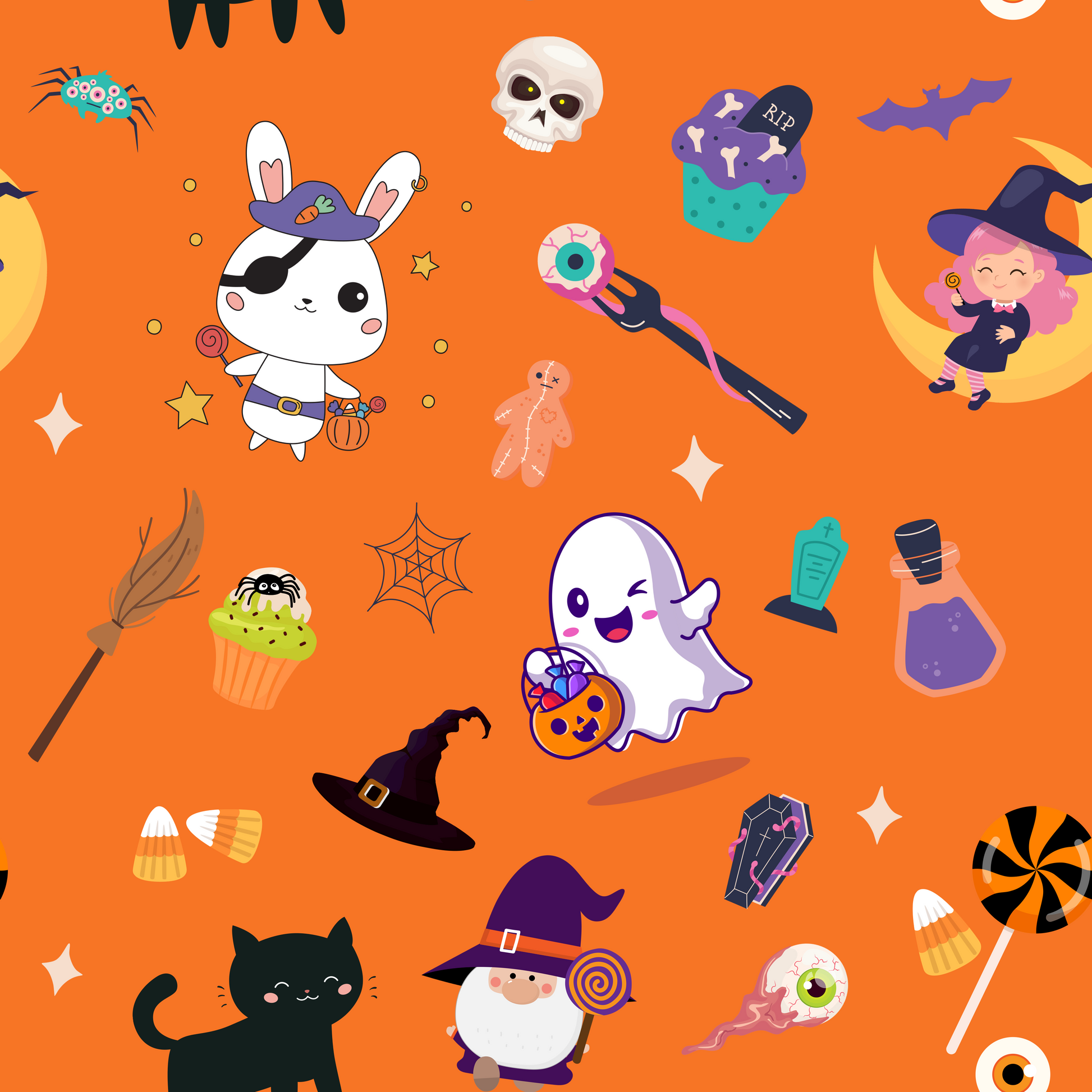 Halloween Sublimation Digital Paper - CraftNest - Digital Crafting and Art