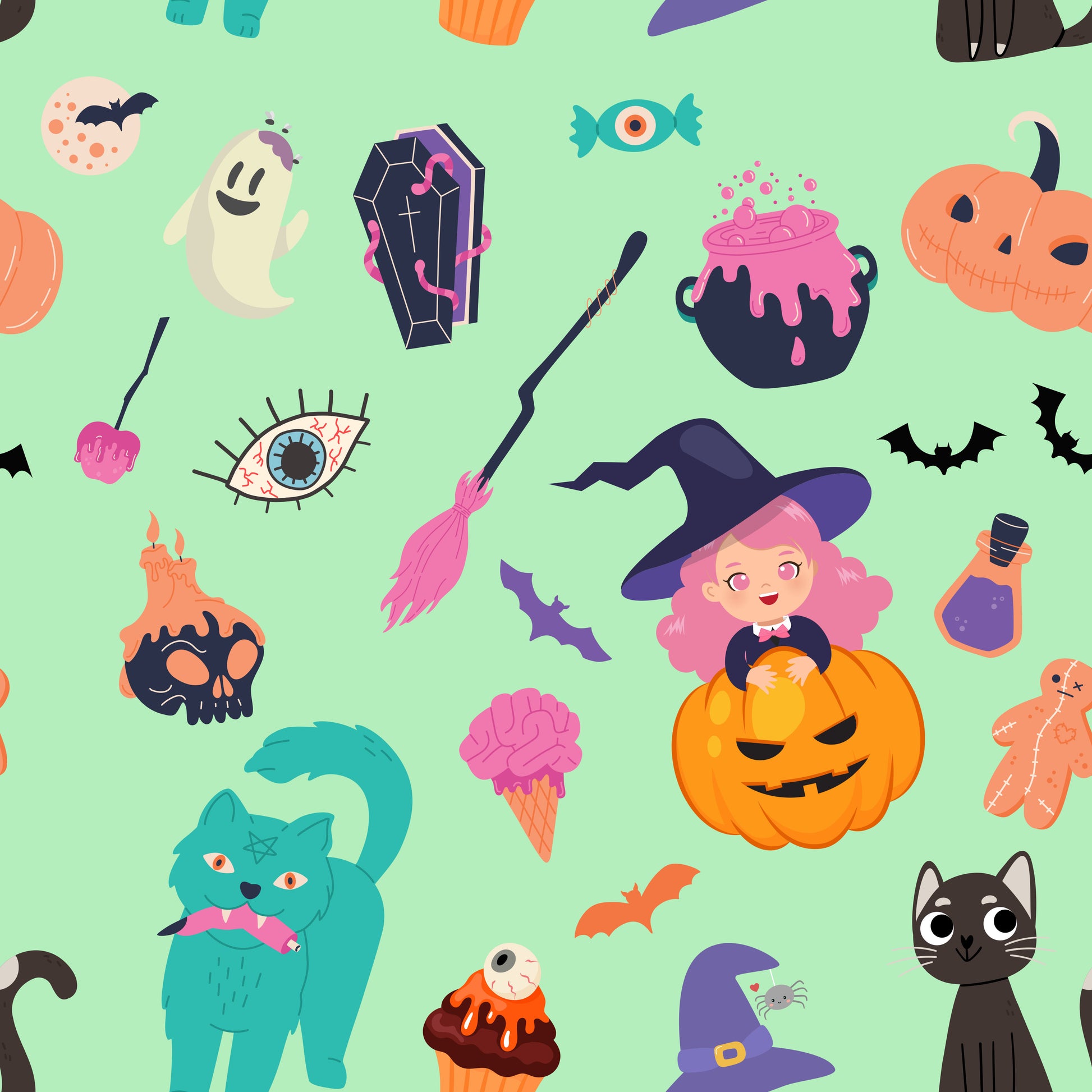 Halloween Sublimation Digital Paper - CraftNest - Digital Crafting and Art