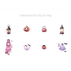 Pink Halloween Clipart - CraftNest - Digital Crafting and Art