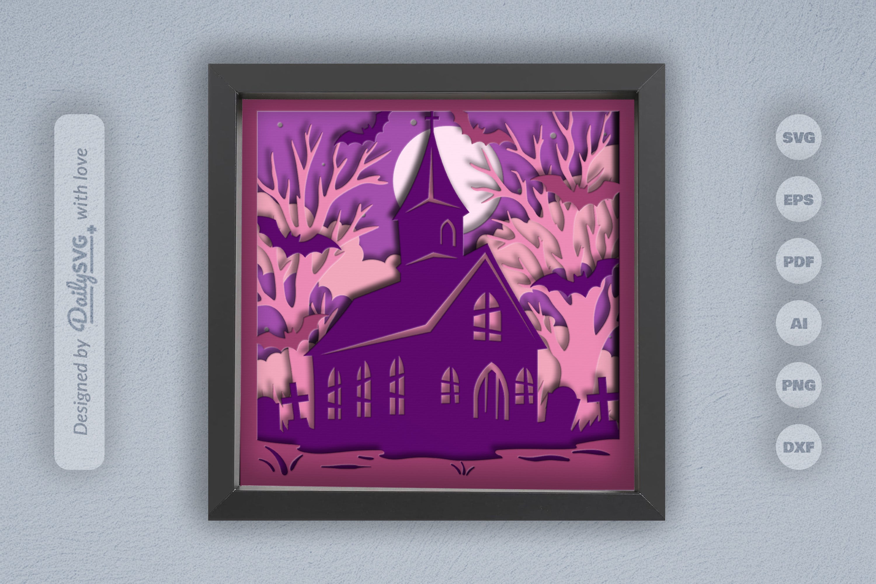 Haunted Halloween Abandoned Church SVG Bundle