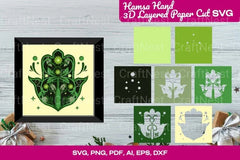 Hamsa Hand 3D Layered Cut Clipart Bundle - CraftNest - Digital Crafting and Art