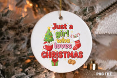Just a Girl Who Loves Christmas Clipart Bundle - CraftNest - Digital Crafting and Art