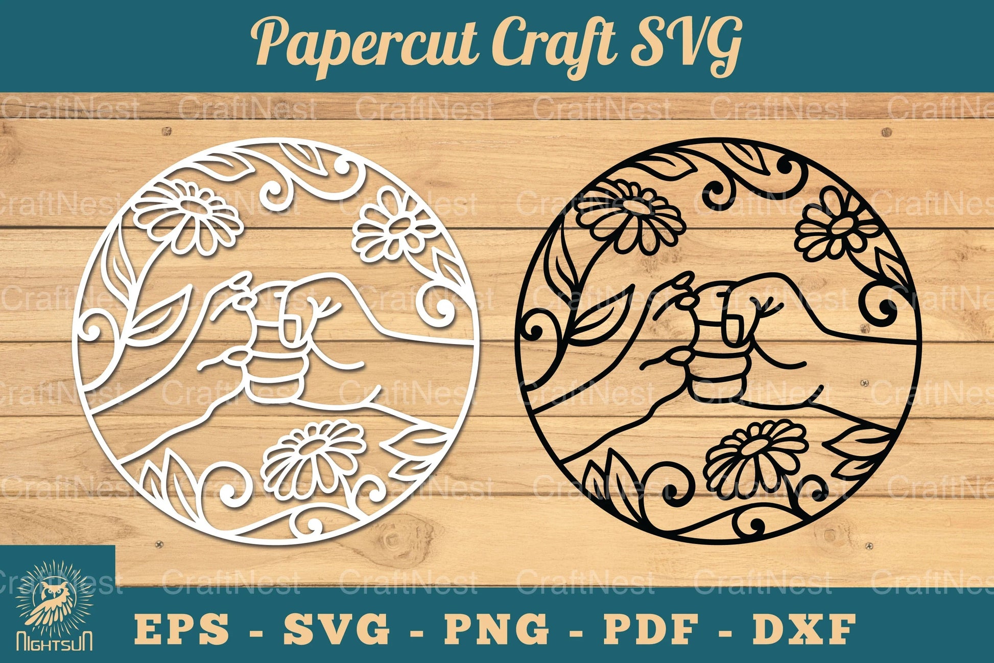 Hand Paw Papercut Clipart Bundle - CraftNest - Digital Crafting and Art