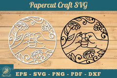Hand Paw Papercut Clipart Bundle - CraftNest - Digital Crafting and Art