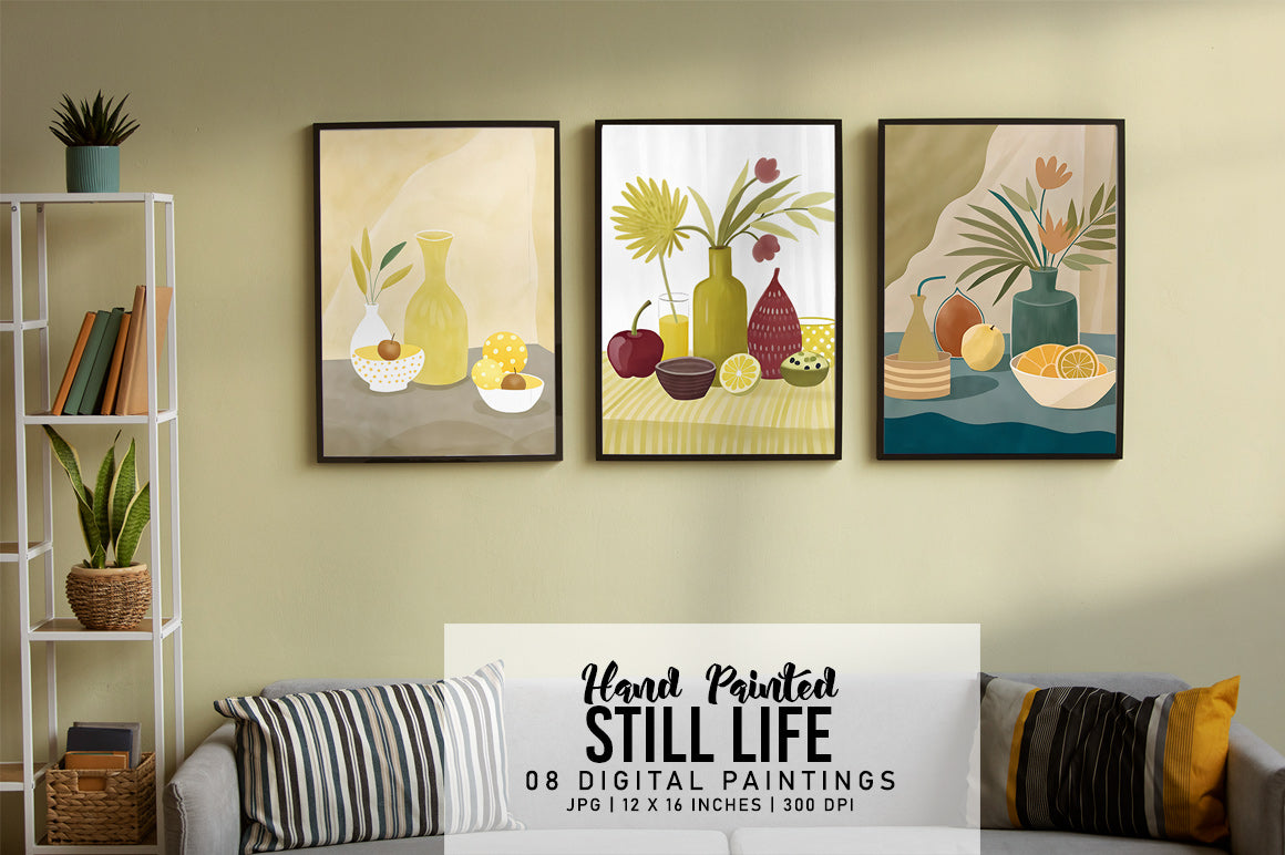 Hand Painted Still Life - Wall Art