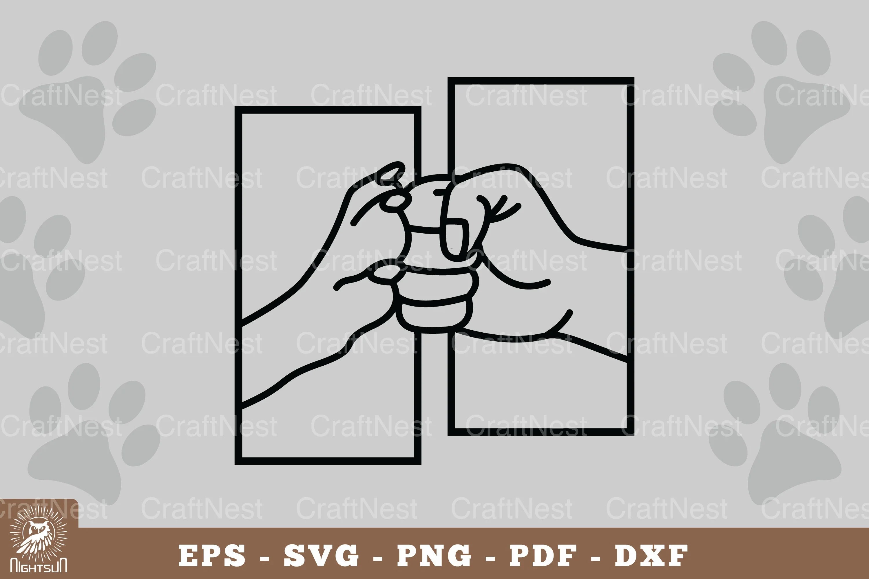 Hand and Paw Home Decor SVG Bundle - CraftNest - Digital Crafting and Art