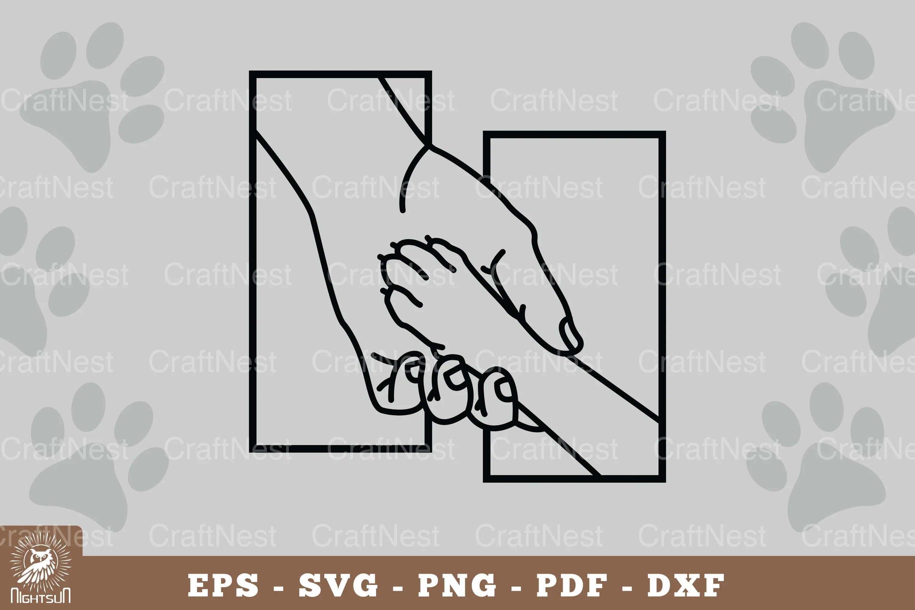 Hand and Paw Home Decor SVG Bundle - CraftNest - Digital Crafting and Art