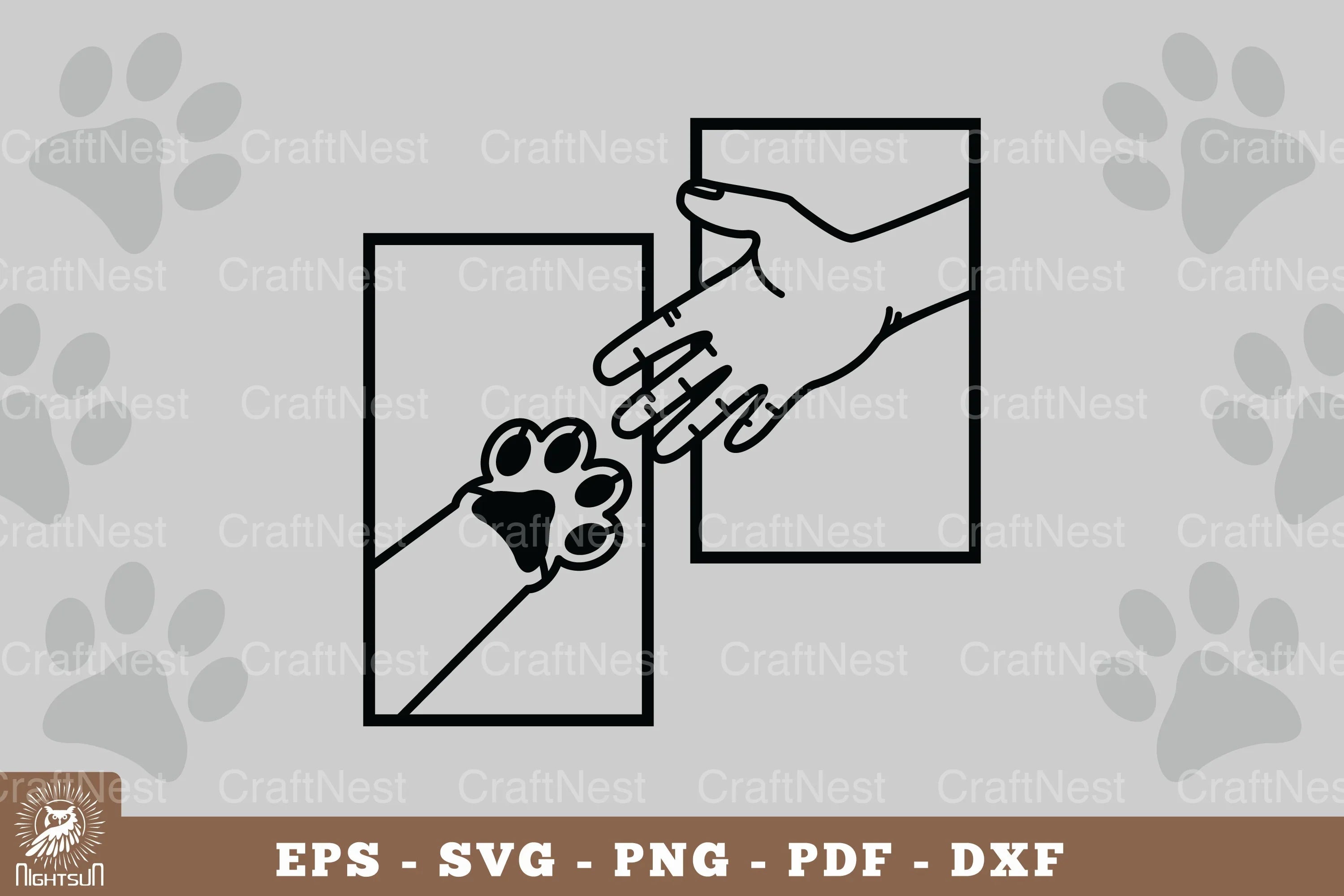 Hand and Paw Home Decor SVG Bundle - CraftNest - Digital Crafting and Art