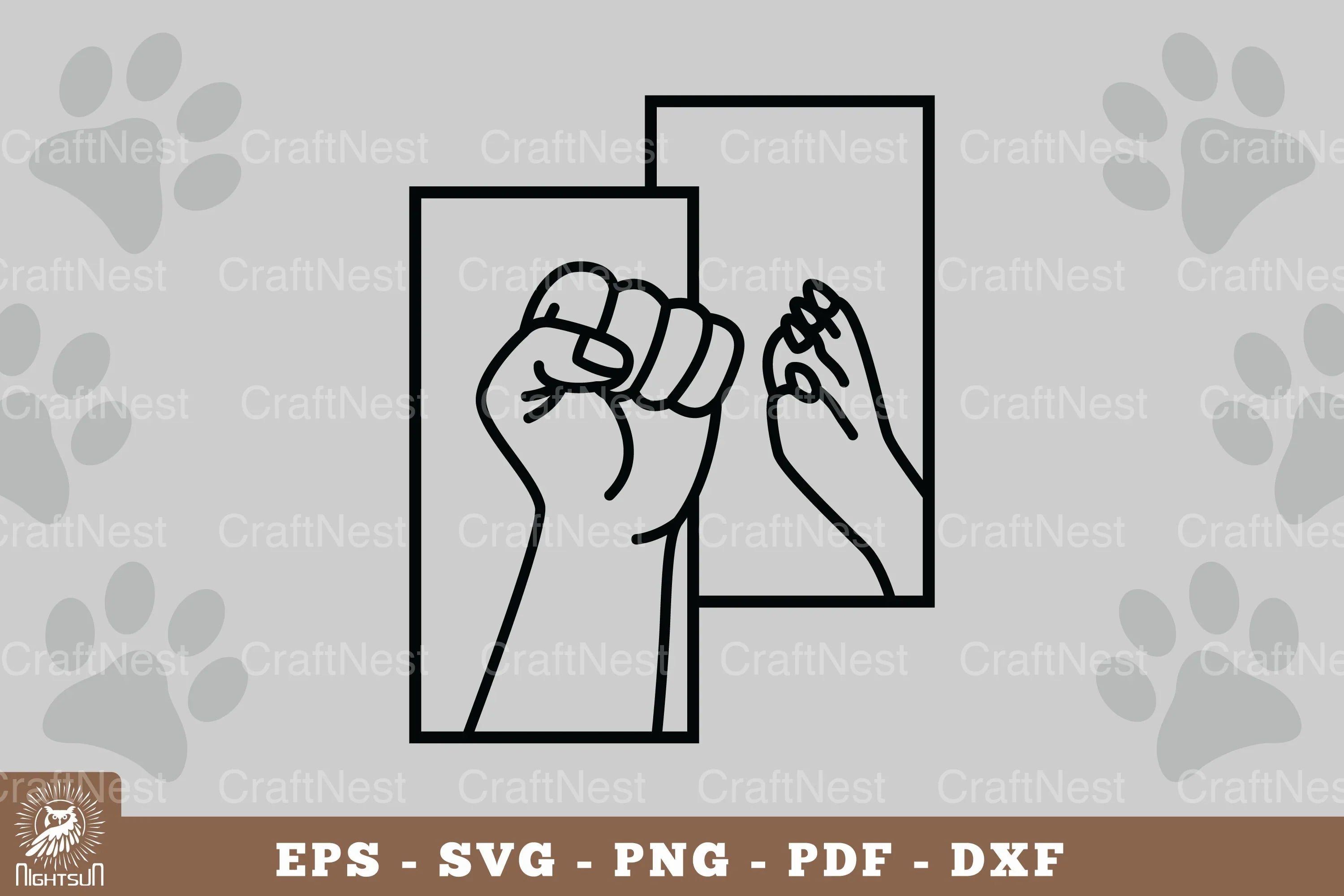 Hand and Paw Home Decor SVG Bundle - CraftNest - Digital Crafting and Art