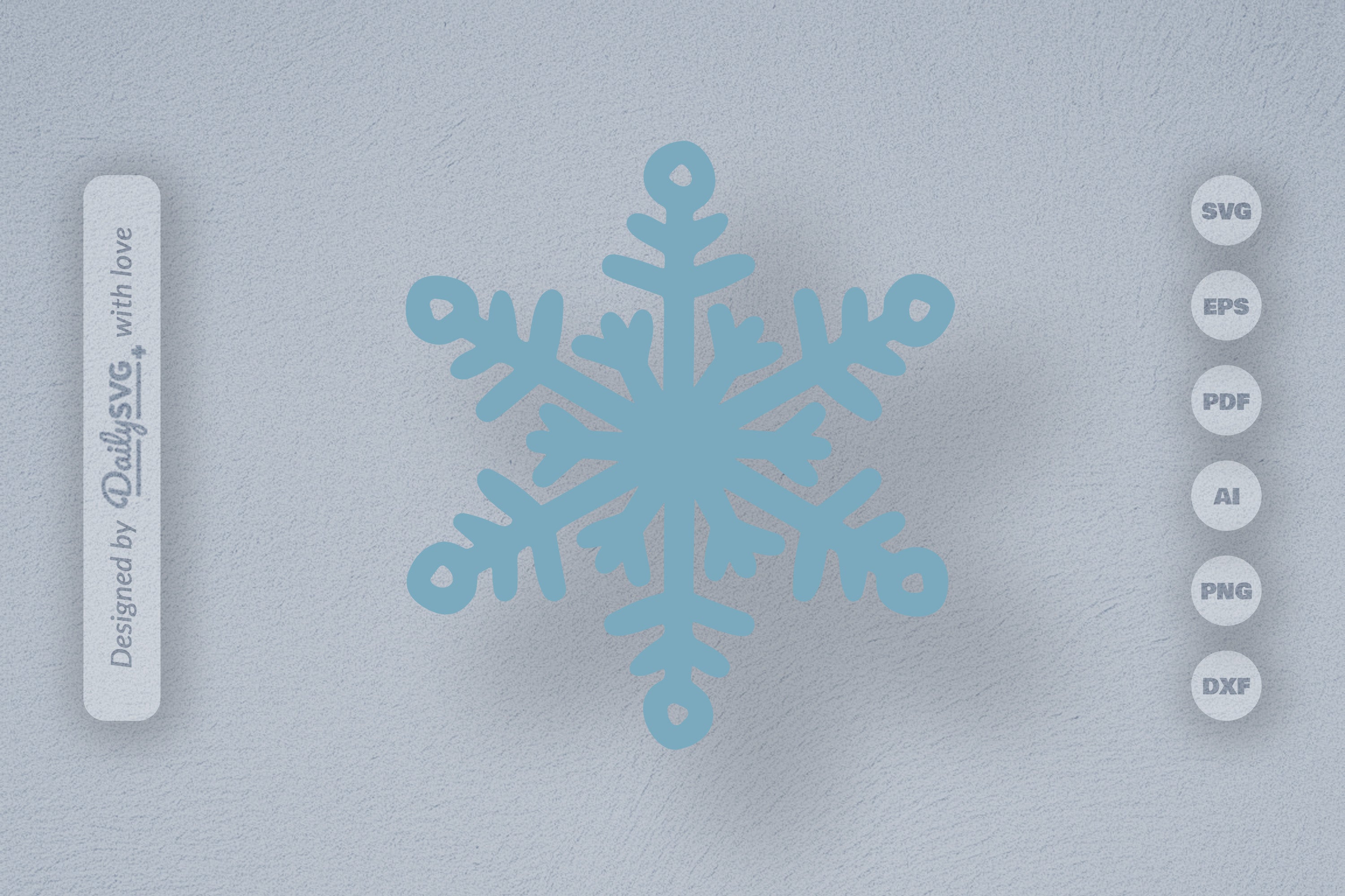 Hand-Drawn Snowflake SVG Bundle for Winter Designs