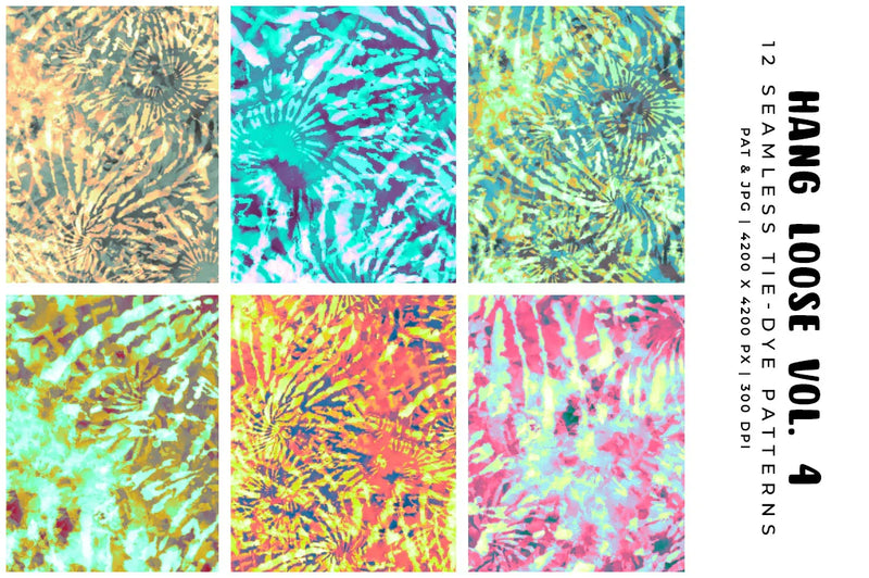 Hang Loose Vol. 4 - Tie-Dye - CraftNest - Digital Crafting and Art