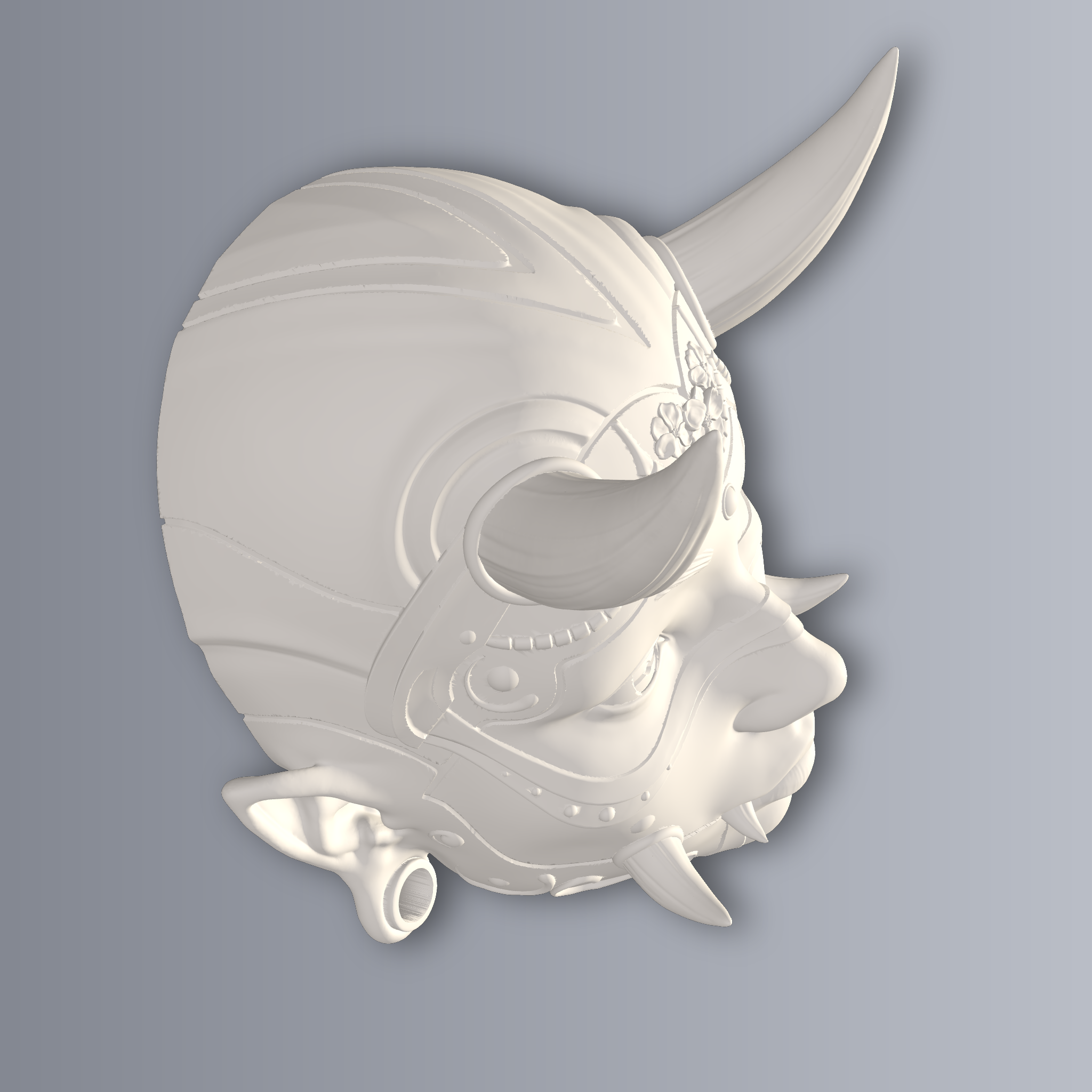 Hannya Wall Mask 3D Print STL File
