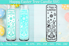 Happy Easter Candle Tree SVG Bundle 1 - CraftNest - Digital Crafting and Art