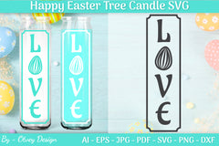 Happy Easter Candle Tree SVG Bundle 7 - CraftNest - Digital Crafting and Art
