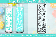 Happy Easter Candle Tree SVG Bundle 9 - CraftNest - Digital Crafting and Art