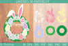 Happy Easter Wreath 3D Layered Papercut SVG Bundle