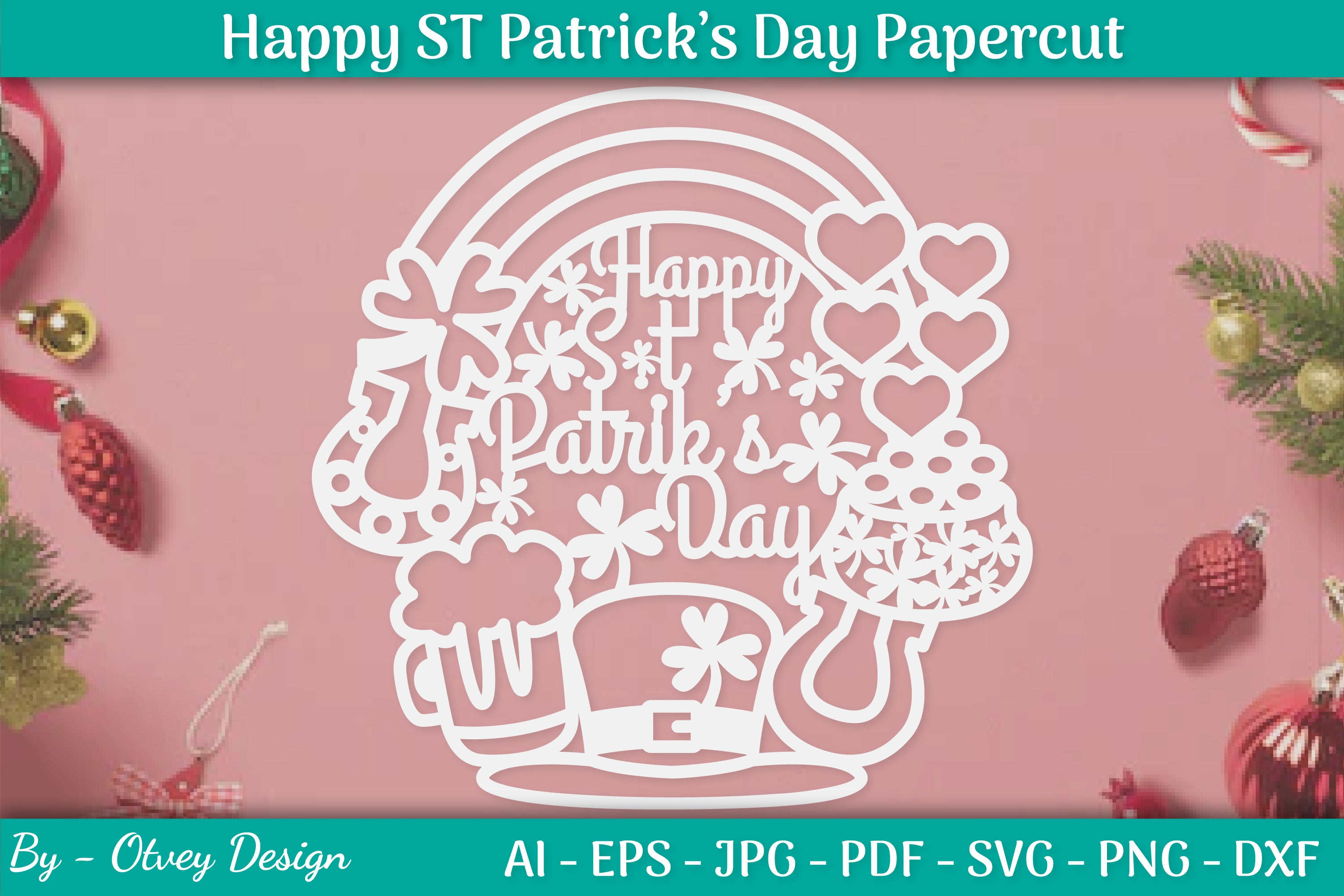 Happy St Patrick's Day Papercut SVG Bundle - CraftNest - Digital Crafting and Art