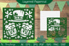 Happy St Patrick's Day Layered Papercut SVG Bundle