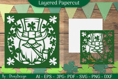 Happy St Patrick's Day Layered Papercut SVG Bundle 4 - CraftNest - Digital Crafting and Art