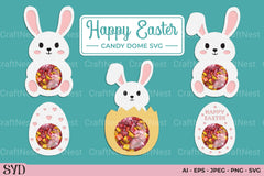 Happy Easter Candy Dome SVG Bundle - CraftNest - Digital Crafting and Art