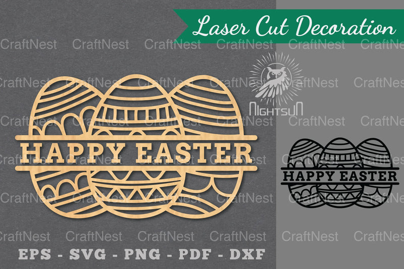Happy Easter Laser Cut Decoration Bundle - CraftNest - Digital Crafting and Art